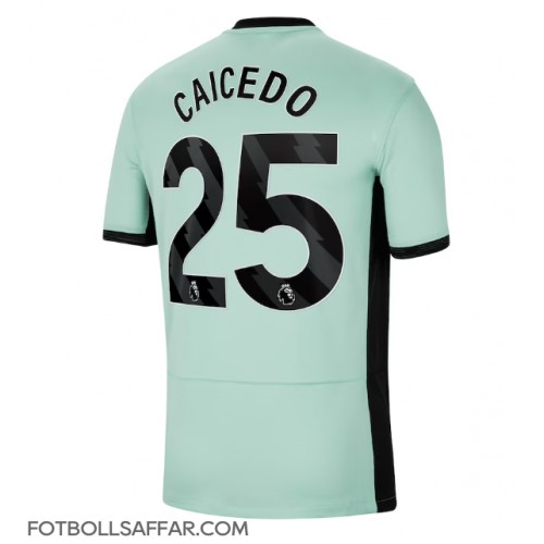 Chelsea Moises Caicedo #25 Tredjeställ 2023-24 Kortärmad